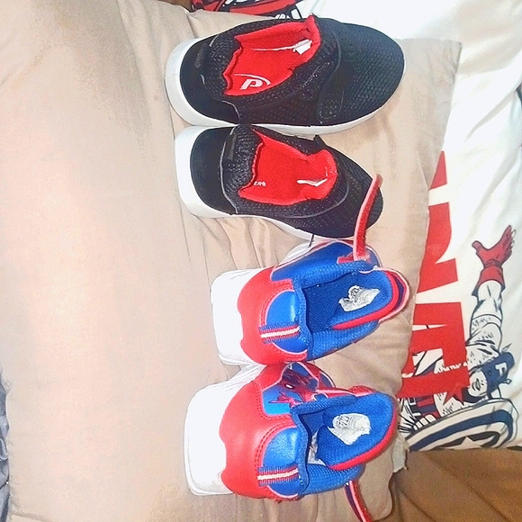 MARVEL:(RED&BLUE)SPIDERMAN & PRO-PLAYER:BLACK SNEAKERS TODDLERS 8&9 - Picture 6 of 8